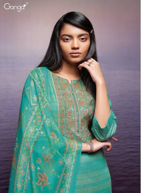 Kori 2369 By Ganga Heavy Embroidery Designer Salwar Suits Catalog Catalog